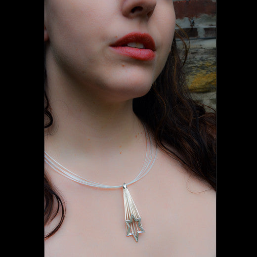 Joy Stember Necklaces Silver Shooting Star of David Necklace