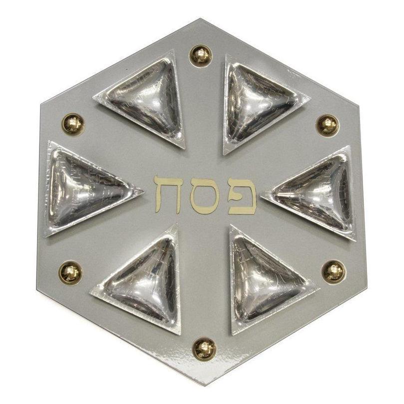 Joy Stember Seder Plate Polygon Magnetic Seder Plate by Joy Stember