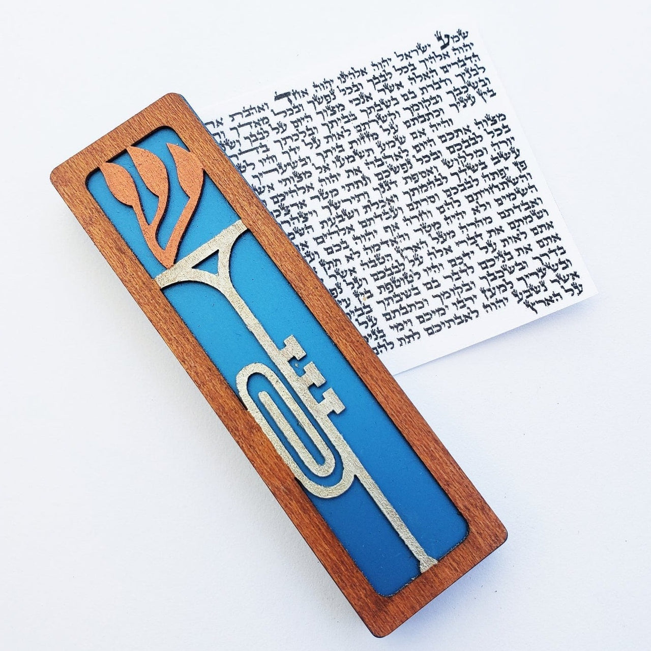 Glenn Grubard Designs Mezuzahs Trumpet and Jazz Mezuzah Case by Glenn Grubard