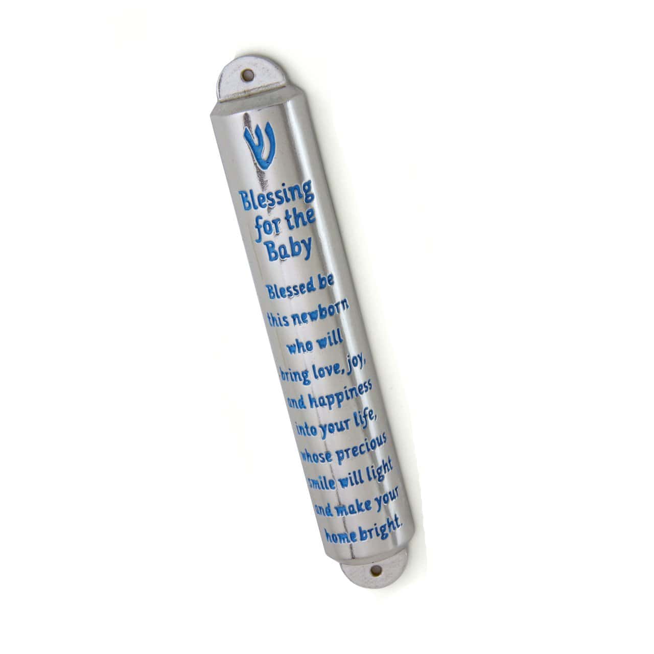 Joy Stember Mezuzahs Blue Baby Blessing Mezuzah by Joy Stember - Blue