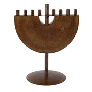 Ten Thousand Villages Menorahs Engraved Iron Menorah