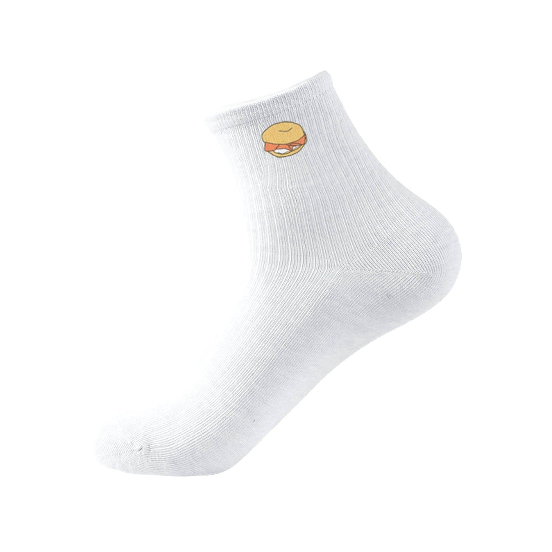 Drawn Goods Socks White / One Size Bagel Tennis Socks