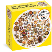Artisan Puzzles The 100 Most Jewish Foods: 500-Piece Circular Puzzle