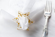 Ariel Tidhar Napkins Magen David Napkin Rings - Gold Fleck