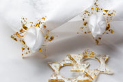 Ariel Tidhar Napkins Magen David Napkin Rings - Gold Fleck