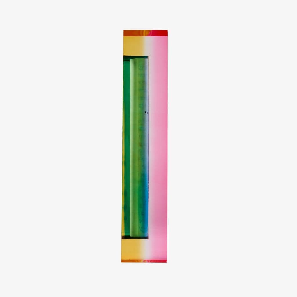Apeloig Collection Mezuzahs Acrylic Rainbow Mezuzah