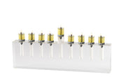 Apeloig Collection Menorah White / No Oil Cups Acrylic Oil Menorah - (Choice of Colors)