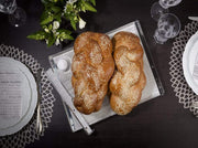 Apeloig Collection Challah Boards Solid Acrylic Challah Board + Knife - (Choice of Colors)