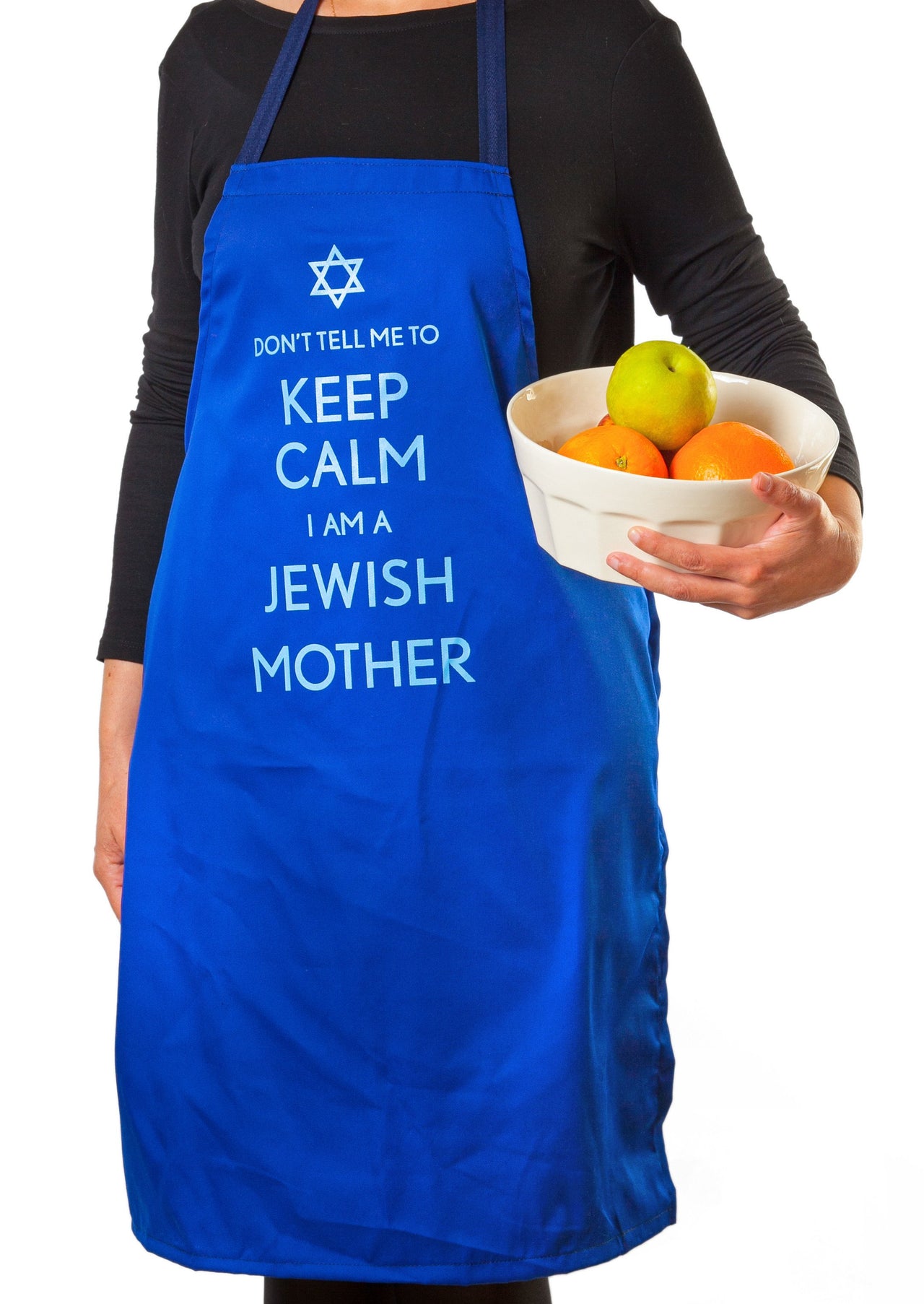 Barbara Shaw Aprons Blue Don't Tell Me to Keep Calm, I'm a Jewish Mother Apron