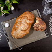 Apeloig Collection Challah Boards Solid Acrylic Challah Board + Knife - (Choice of Colors)