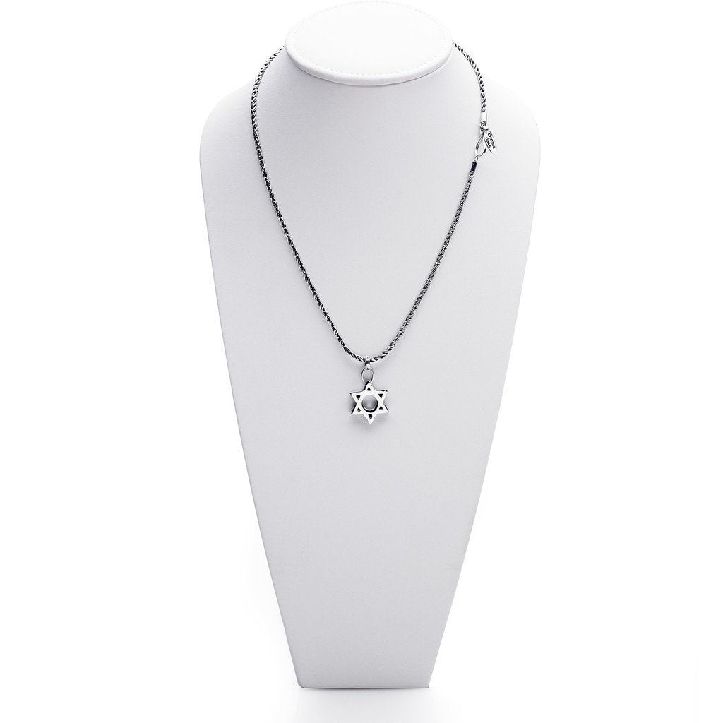 Cynthia Gale GeoArt Necklaces Silver Jewish Museum Jewish Star Necklace- Sterling Silver