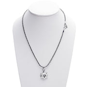 Cynthia Gale GeoArt Necklaces Silver Jewish Museum Jewish Star Necklace- Sterling Silver