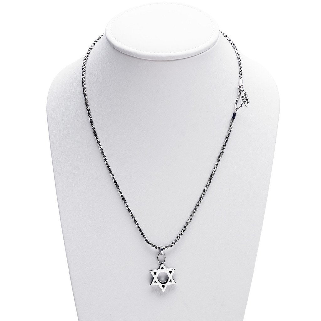 Cynthia Gale GeoArt Necklaces Silver Jewish Museum Jewish Star Necklace- Sterling Silver