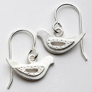 Emily Rosenfeld Sterling Silver Dove Earrings