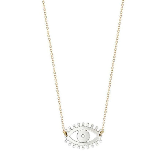 Magic Evil Eye Necklace - (Sterling Silver, Gold-Plated or Two-Tone)