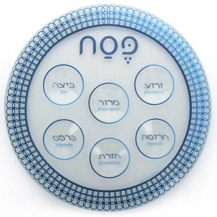 Cazenove Tablecloth Glass Seder Plate