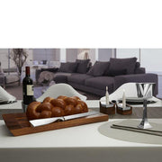 Nambé Challah Accessory Geo Challah Board with Knife by Nambé