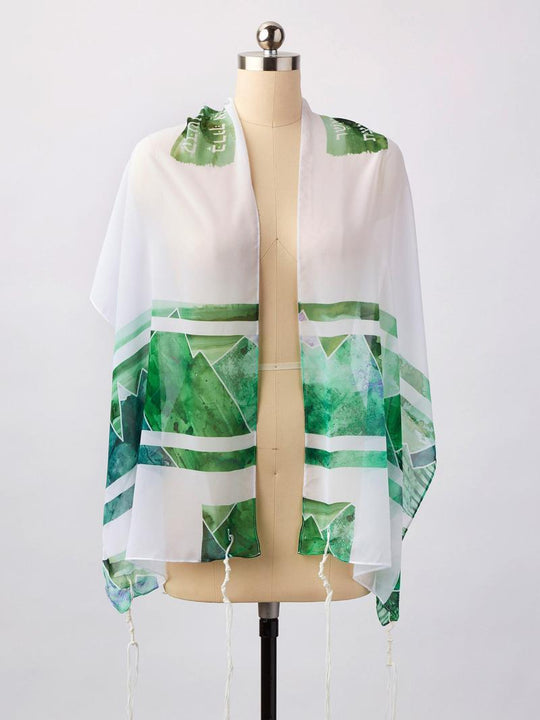 Green Mountain Tallit by Advah Designs