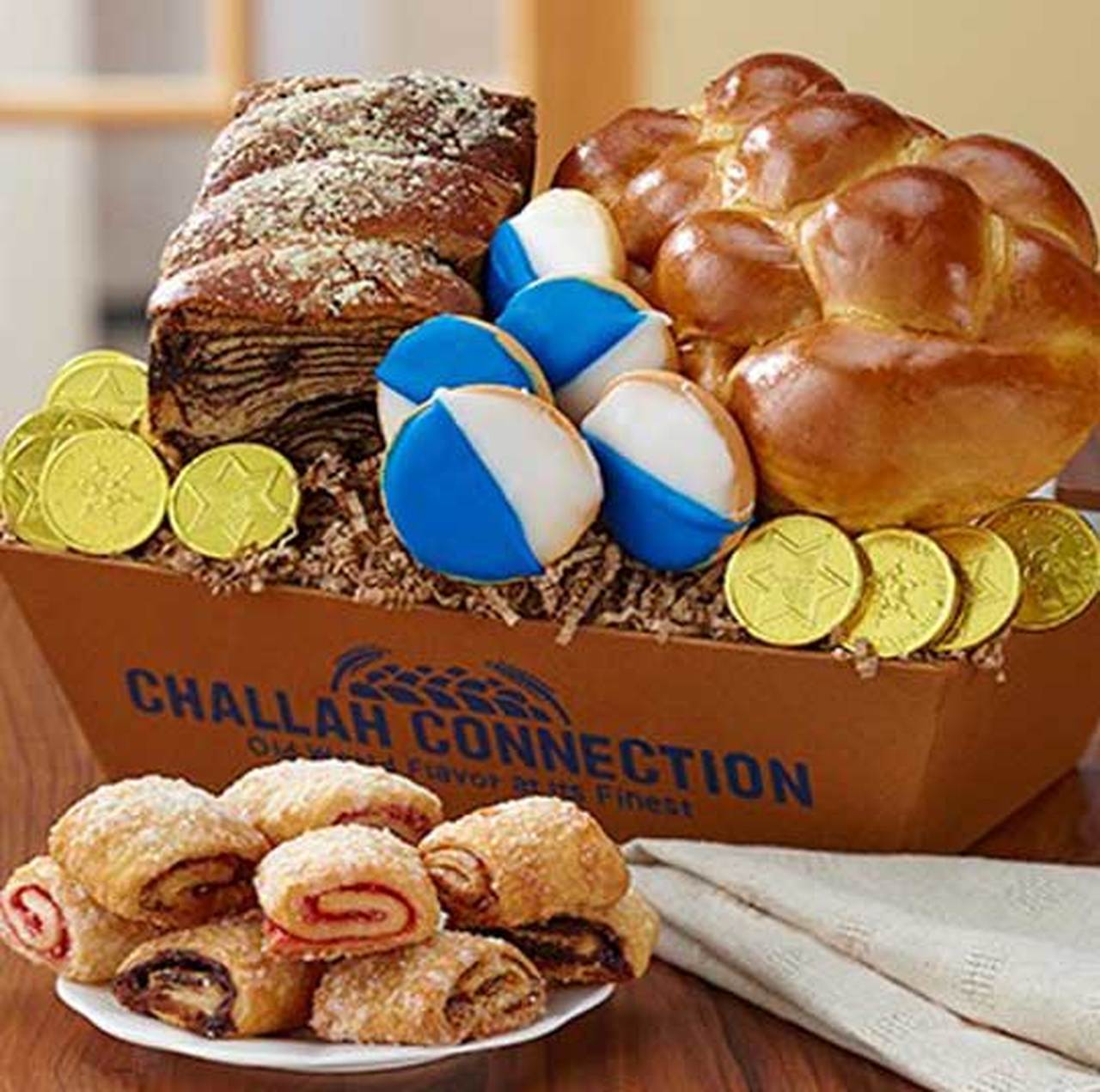 Challah Connection Food Chanukah Traditions Basket