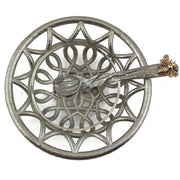 Joy Stember Honey Dishes Metal Spoon With Bee Rachel Honey Dish by Joy Stember - Gray