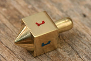 Judaica Art Design Dreidels Brass Handmade Dreidels - (Choice of Style)