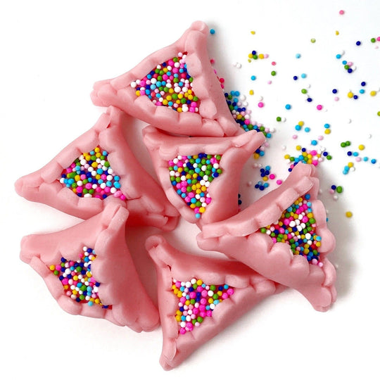 Marzipan Sprinkle Pink Hamantaschen