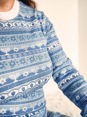 Sara's Prints Pajamas Hanukkah Fair Isle Pajamas - (Adults Unisex Sizes XS - XL)