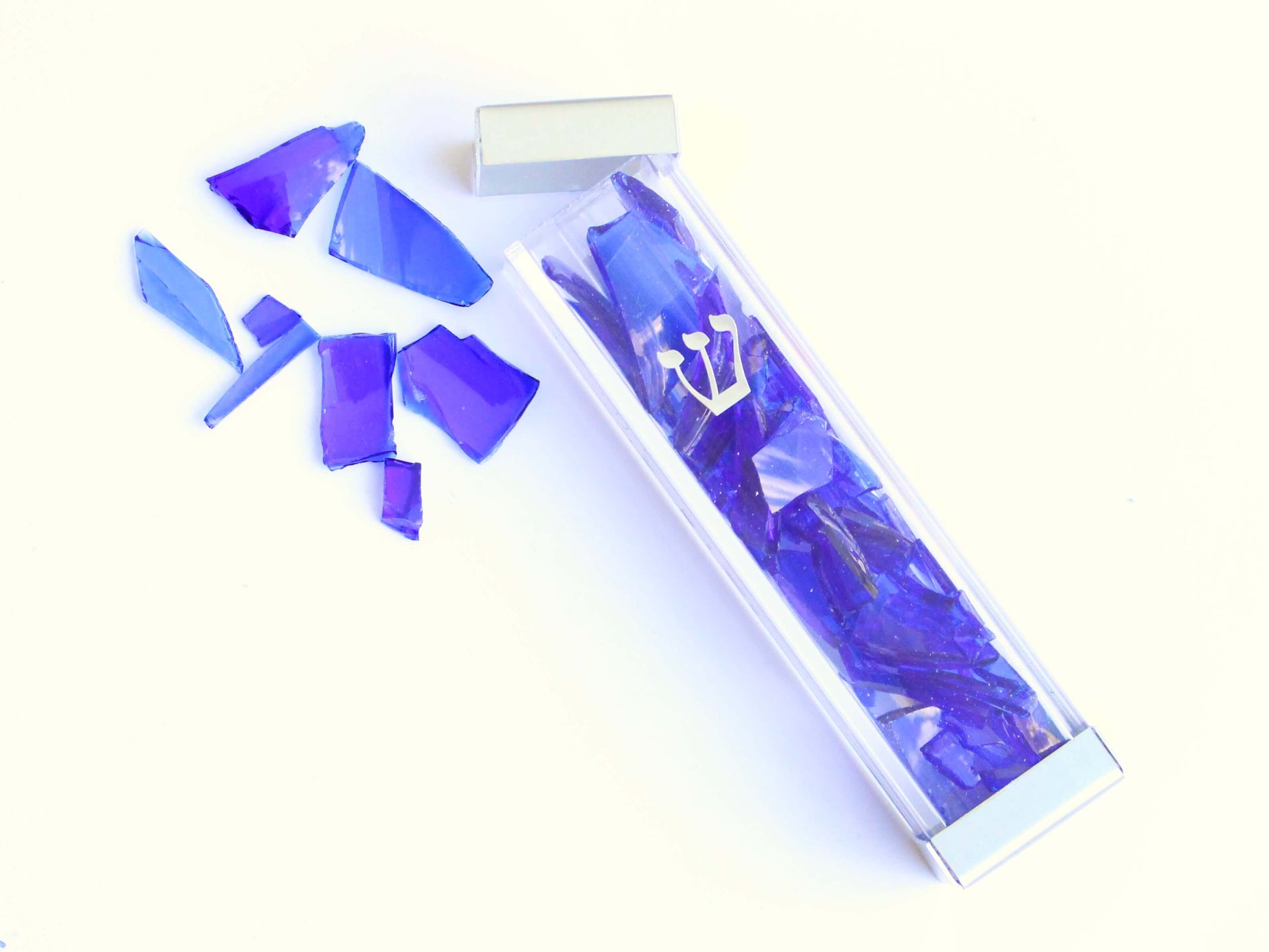 Mazel Tov Designs Mezuzahs Fill-Your-Own Wedding Shards Mezuzah