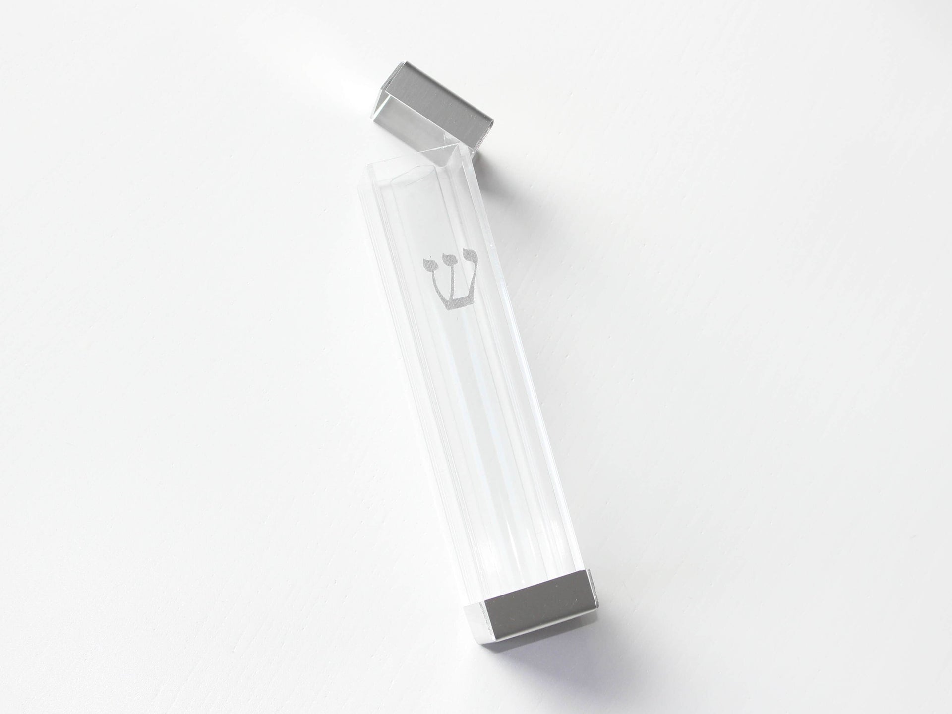 Mazel Tov Designs Mezuzahs Fill-Your-Own Wedding Shards Mezuzah - Silver