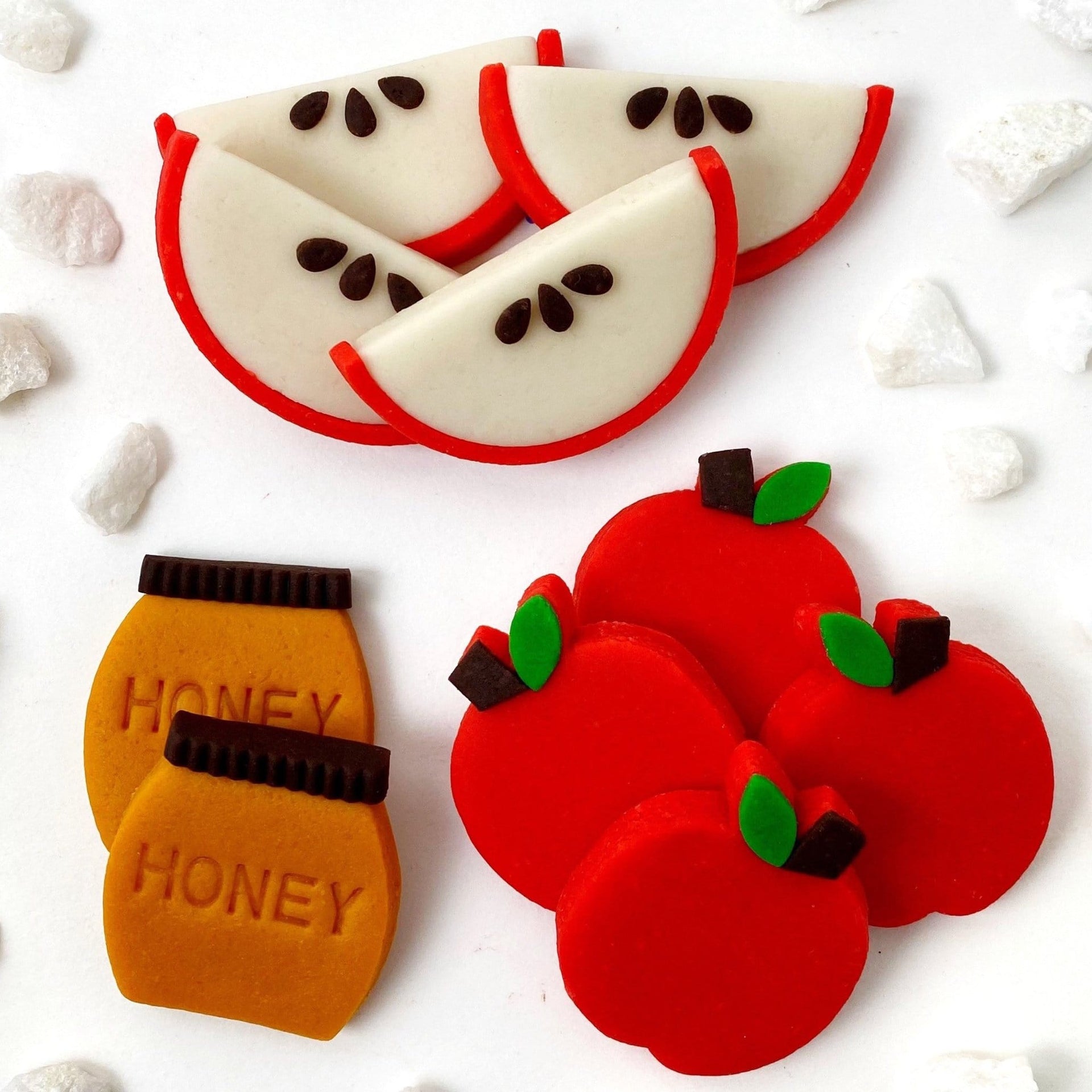 Marzipops Food Marzipan Apples and Honey Tiles