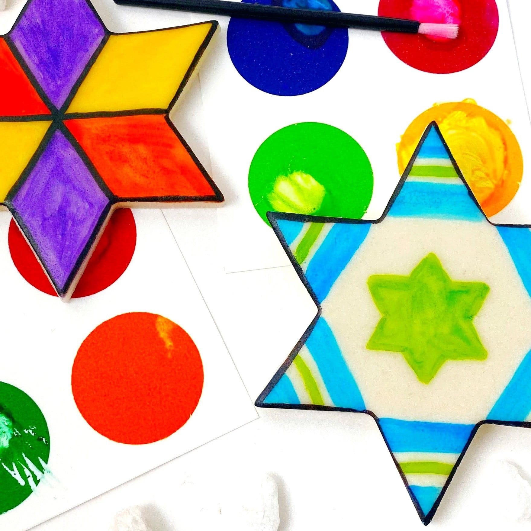 Marzipops Food Marzipan Paint-Your-Own Stars of David