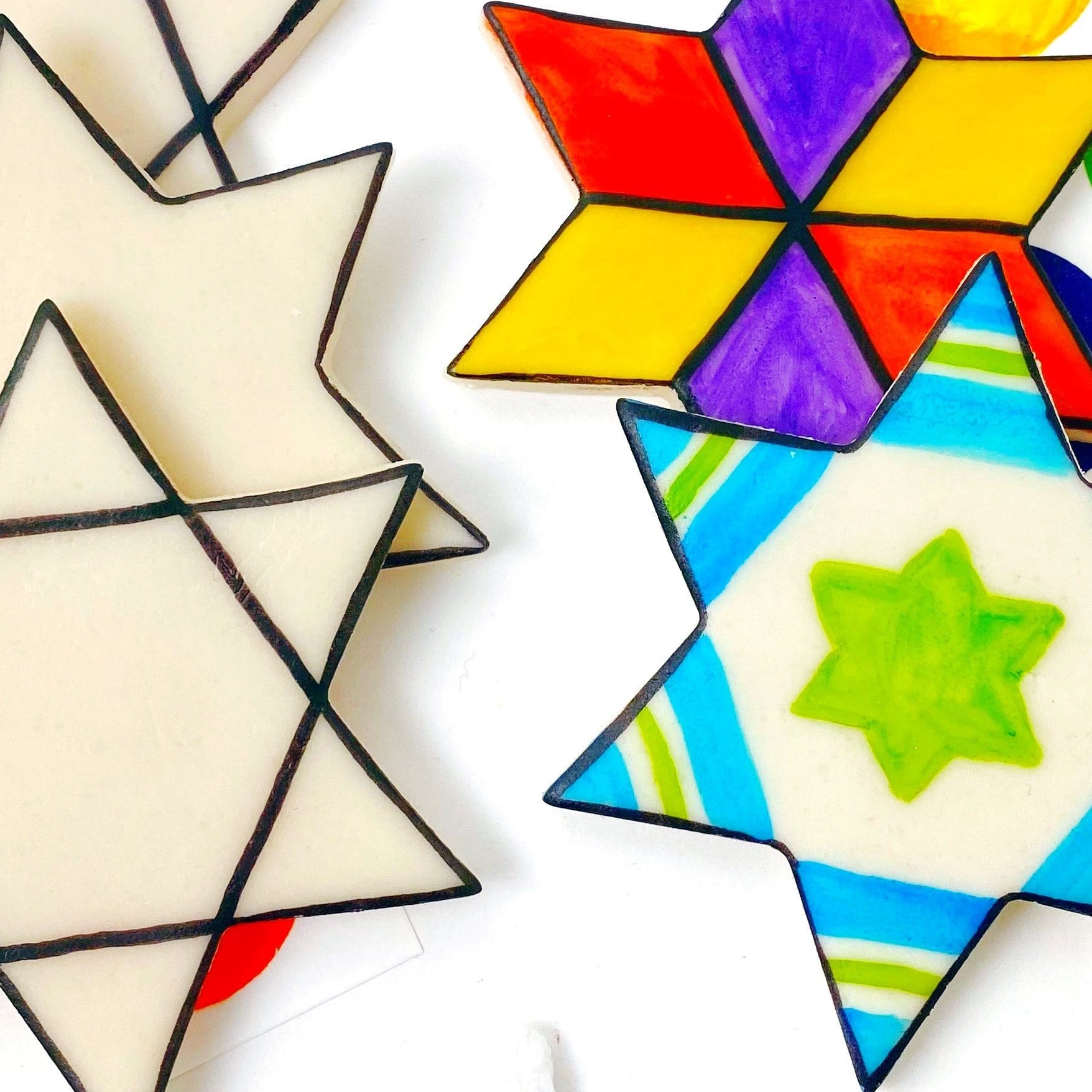 Marzipops Food Marzipan Paint-Your-Own Star of Davids