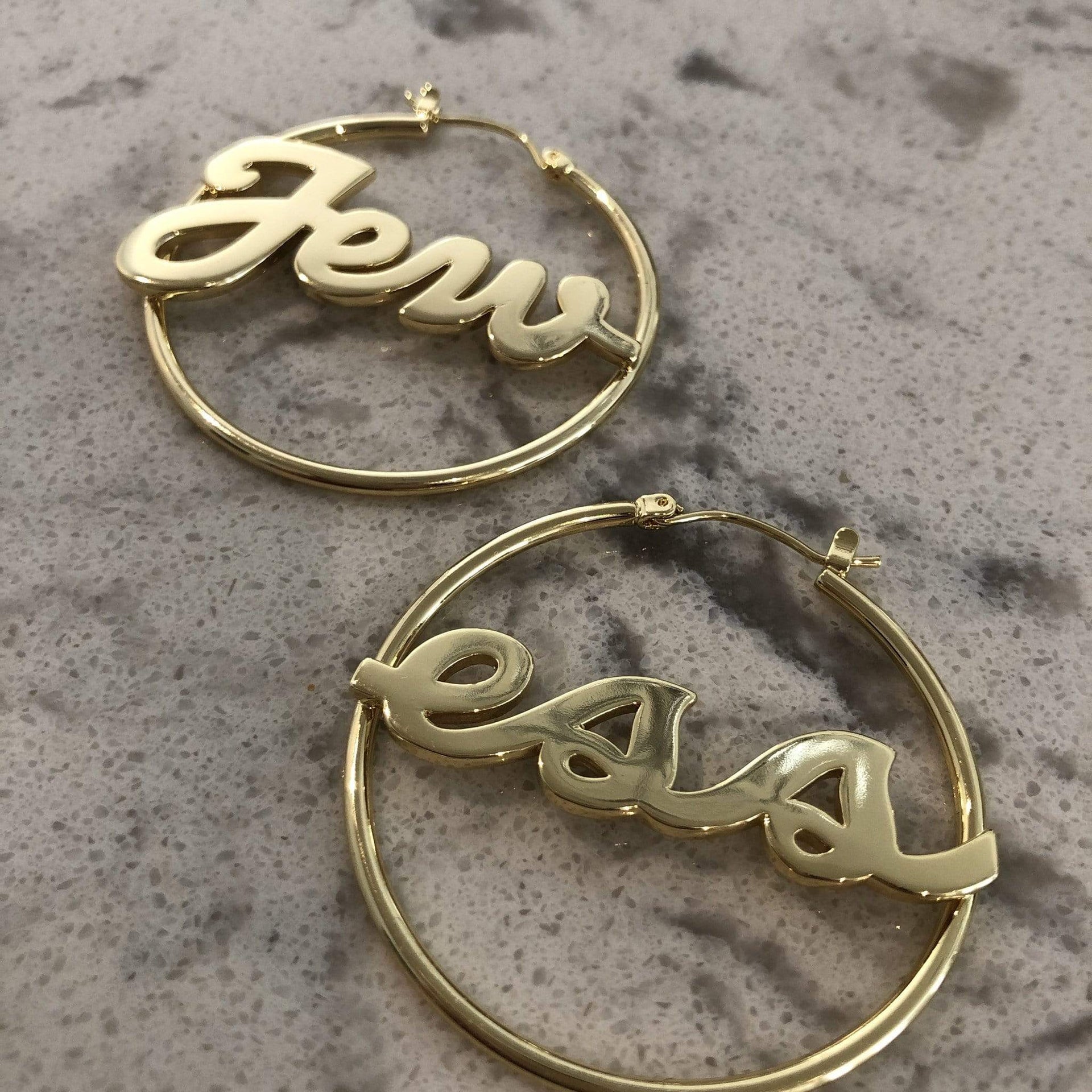 2Jewesses Designs Earrings Gold Jewess Hoop Earrings - 14k Gold