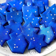 Marzipops Food Marzipan Sparkly Galaxy Hanukkah Tiles