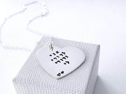 Everything Beautiful Necklaces Sterling Silver Sterling Silver I Am My Beloved's Heart Necklace