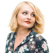 Alef Bet Necklaces Mom Necklace with a Sparkling Star of David - Silver, Gold or Rose Gold