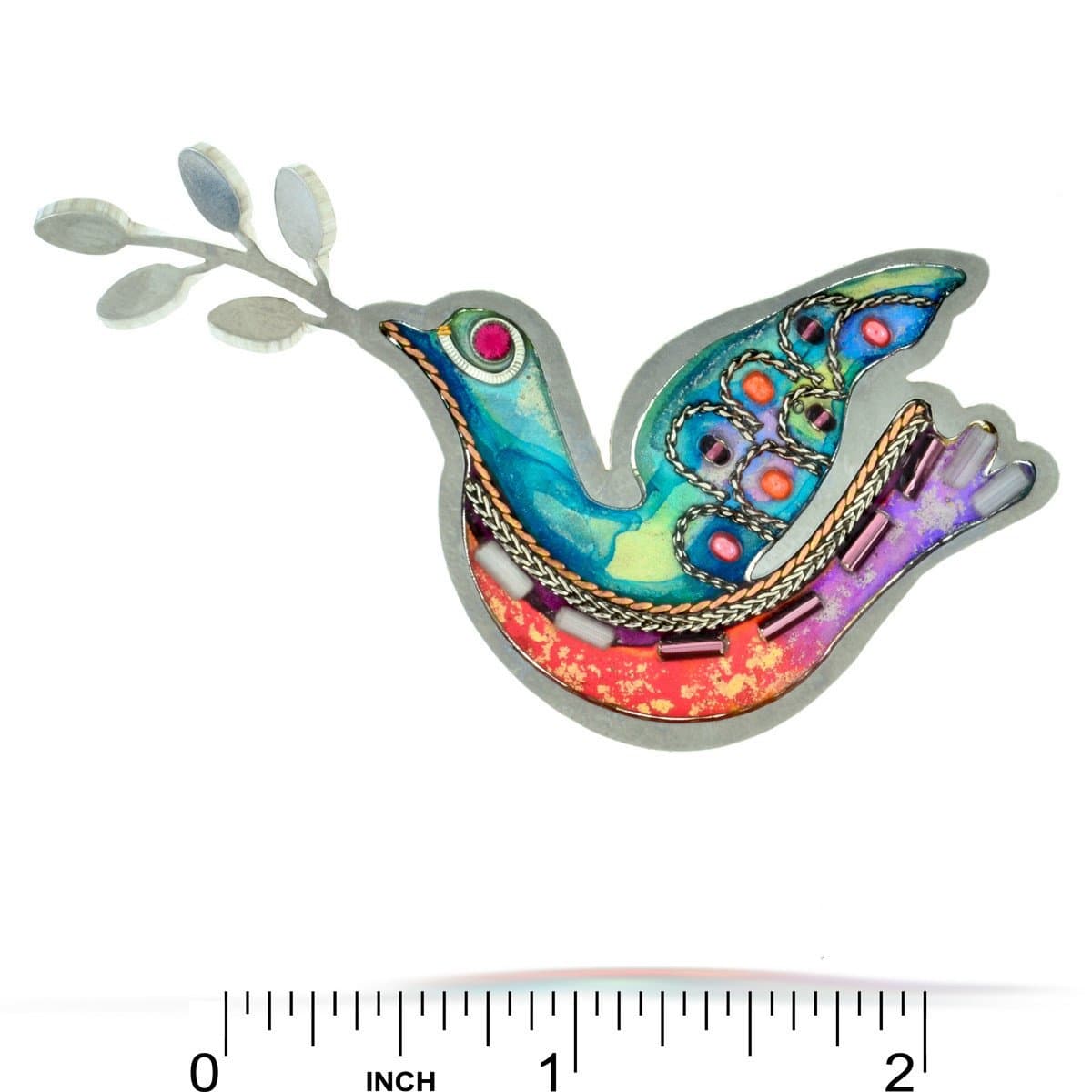 Seeka Brooches & Pins Steel Seeka Dove Pin