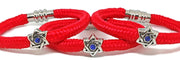 My Tribe by Sea Ranch Jewelry Bracelets 7" / Red Swarovski Star of David Red Bendel Bracelet