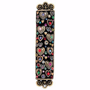 Michal Golan Mezuzah Michal Golan Handmade Heart and Crystal Mezuzah
