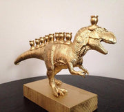 The Vanilla Studio Menorah Menorasaurus Rex in Gold