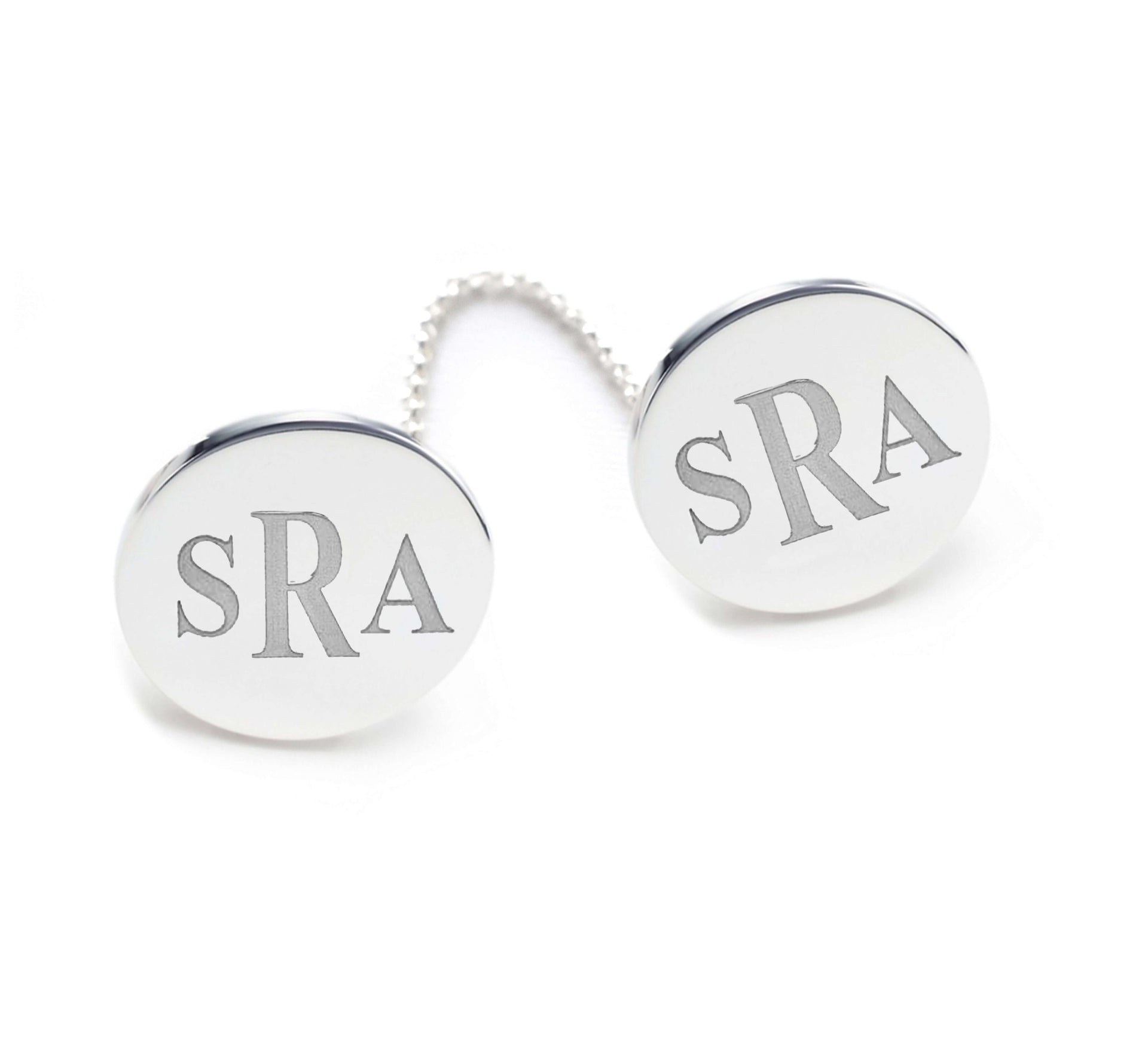 Miriam Merenfeld Jewelry Tallises Sterling Silver / Modern Monogram Sterling Silver Tallis Clips - Modern