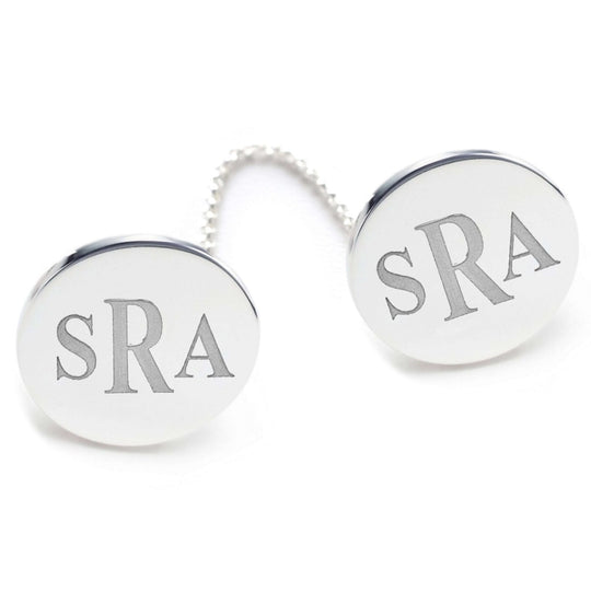 Monogram Sterling Silver Tallit Clips - Modern