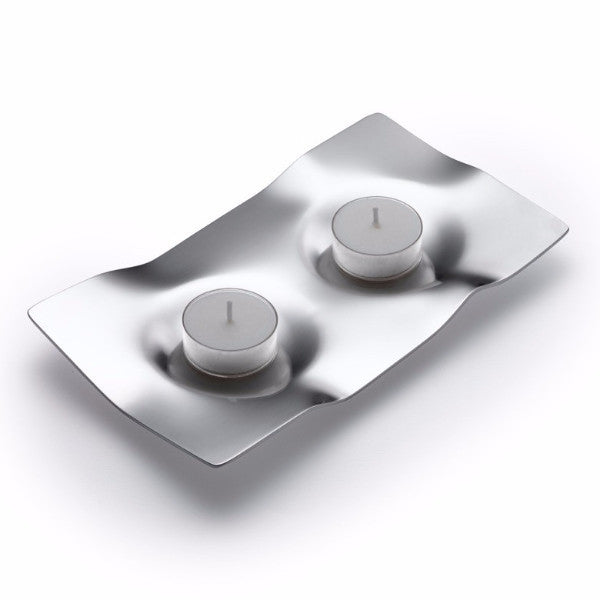 Laura Cowan Candlesticks Moon Path Shabbat Candlesticks by Laura Cowan