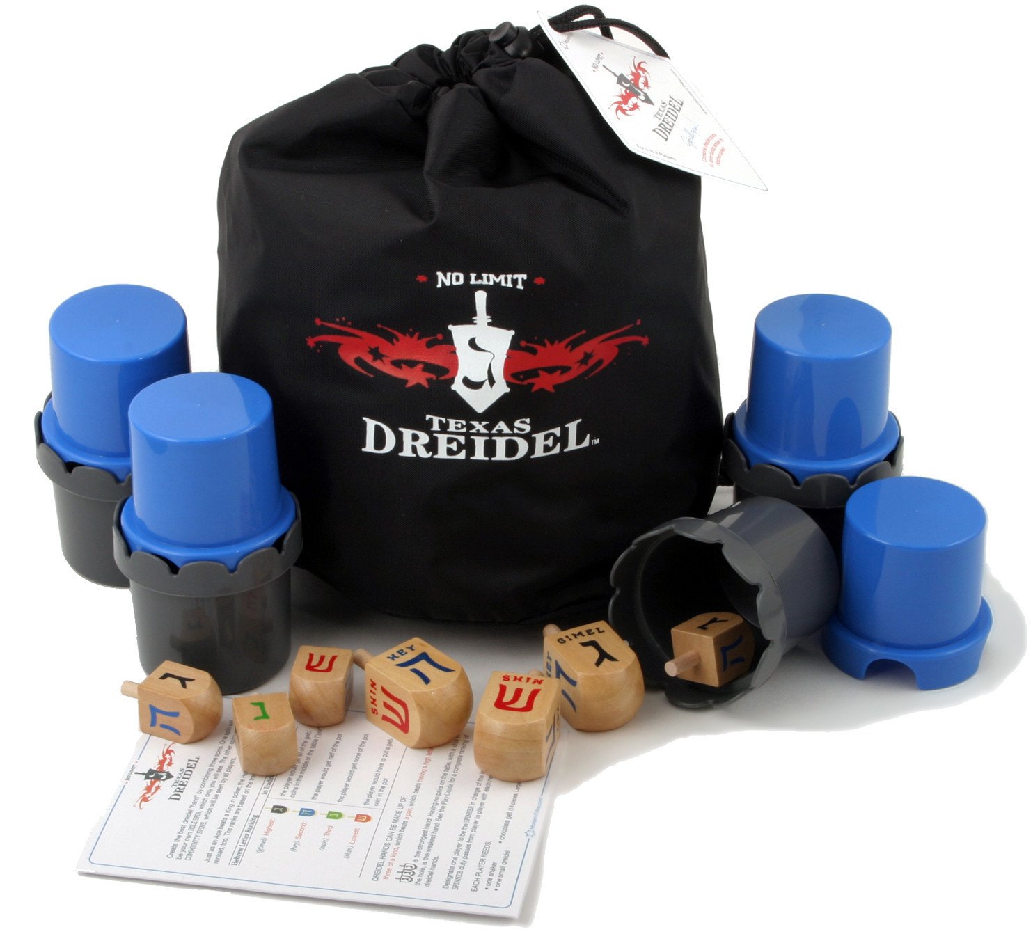ModernTribe Dreidel Standard No Limit Texas Dreidel Game - Ages 9 to 99