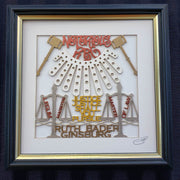 Glenn Grubard Designs Paper Cuttings "Justice, Justice" Ruth Bader Ginsburg RBG Wall Hanging by Glenn Grubard