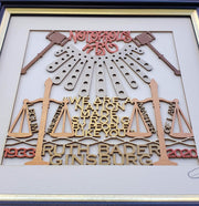 Glenn Grubard Designs Paper Cuttings Ruth Bader Ginsburg RBG Wall Hanging by Glenn Grubard