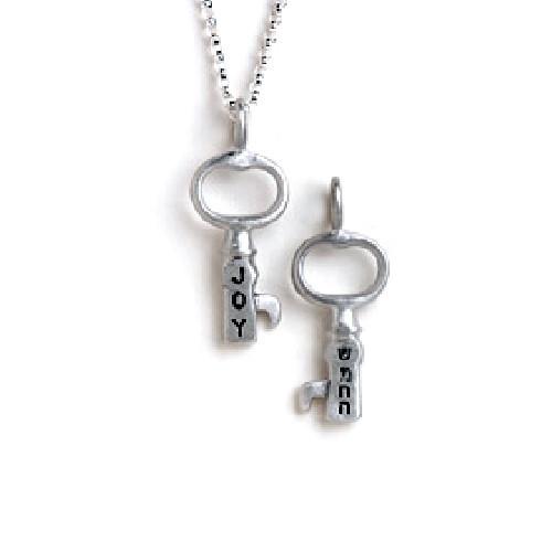 Emily Rosenfeld Necklaces Hebrew Key Necklaces by Emily Rosenfeld
