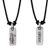 Marla Studio Necklaces Silver / Cord / 16" Shalom Pendant by Marla Studio