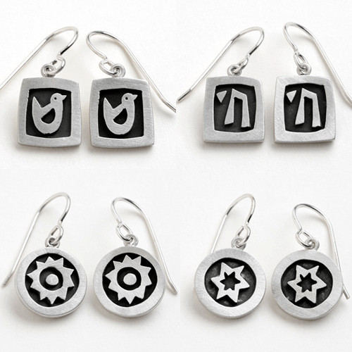 Sterling Silver Vignette Earrings by Emily Rosenfeld