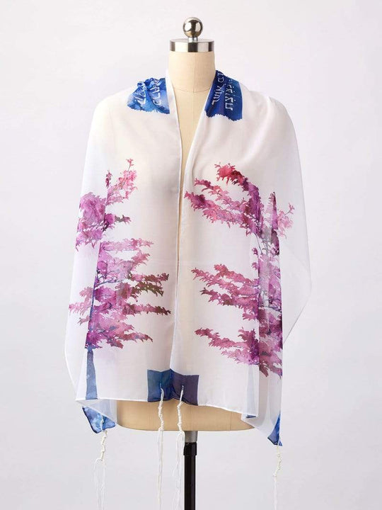 Purple Tree Tallit by Advah Designs